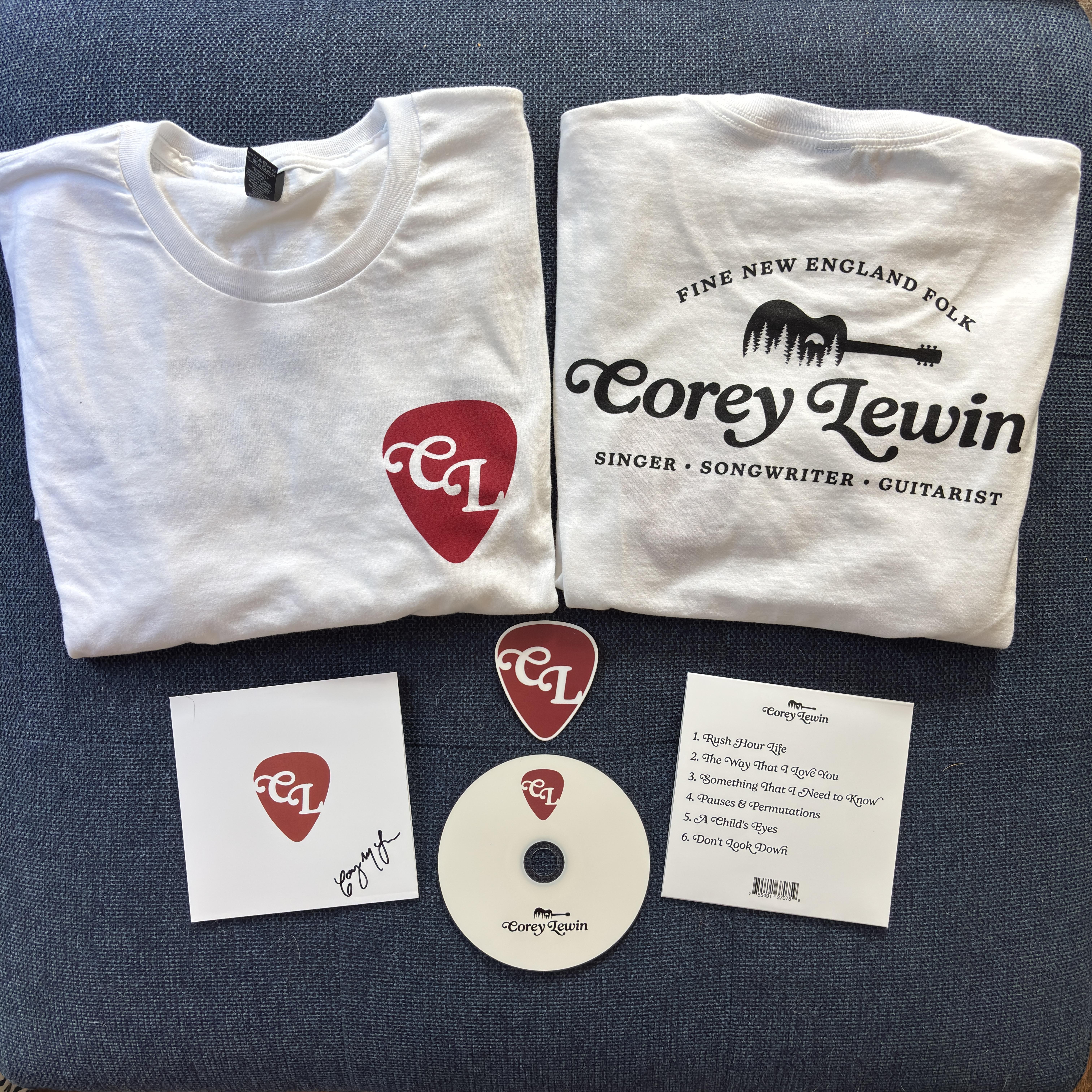 CL Logo Tee + Sampler CD Bundle