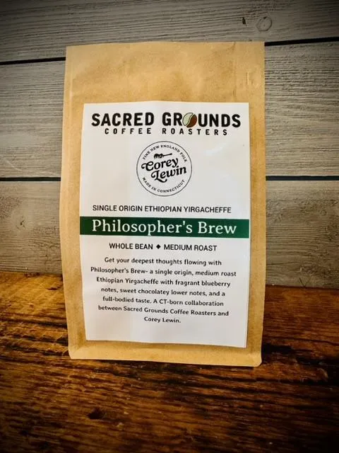 "Philosopher's Brew" Whole Bean Coffee (12oz)