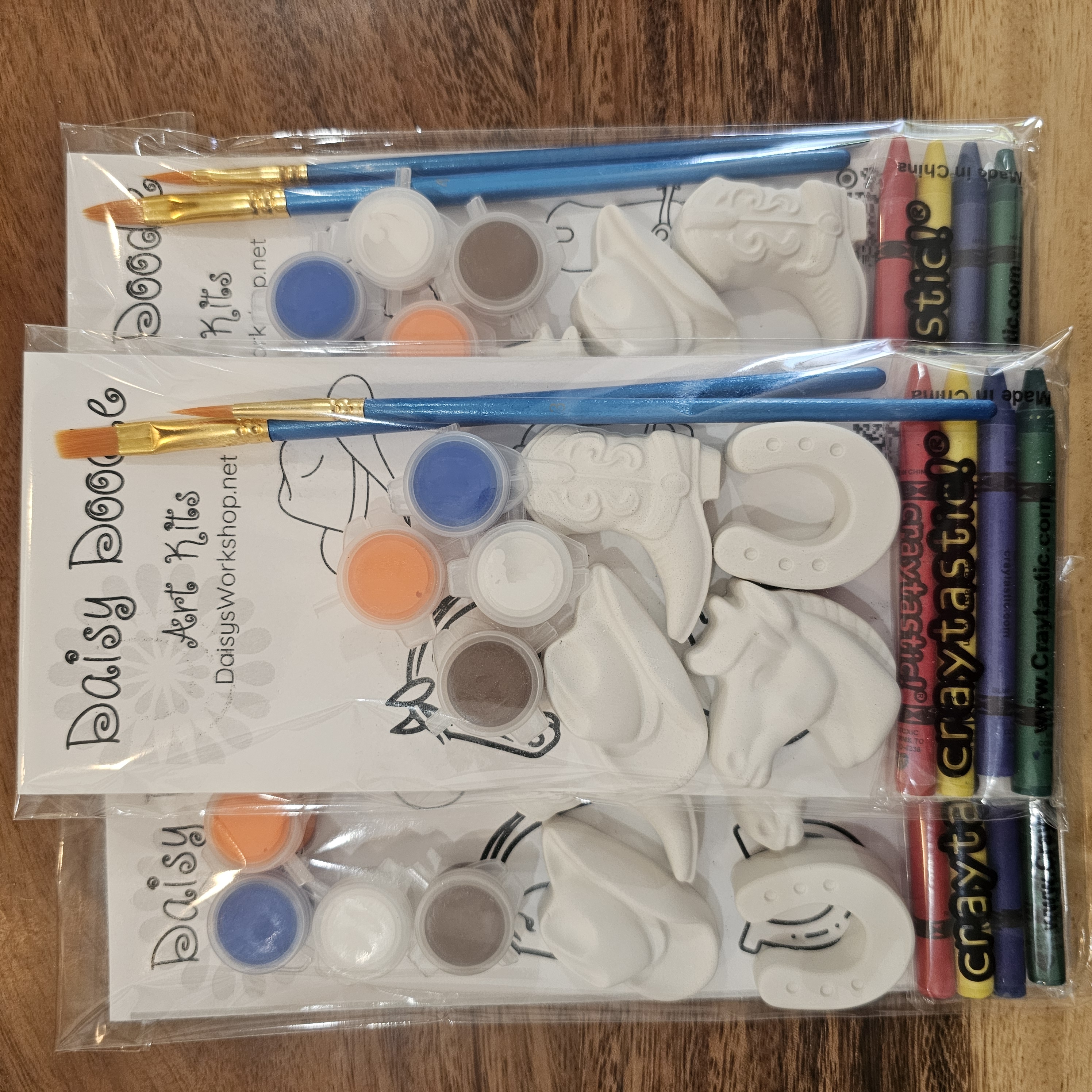 Rodeo Cowboy & Cowgirl Equestrian Horse Plaster Painting Kit | Screen-Free Activity | Birthday Party Favor | Homeschool