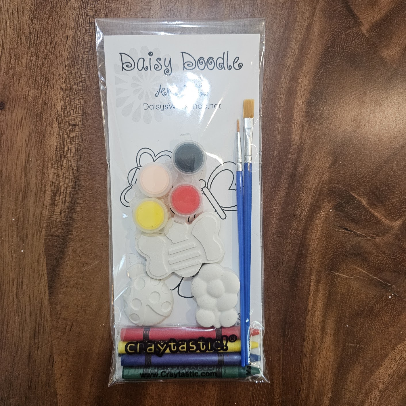 Flower & Garden Bug Plaster Painting Kit | Screen-Free Activity | Birthday Party Favor | Homeschool | Coloring Sheet