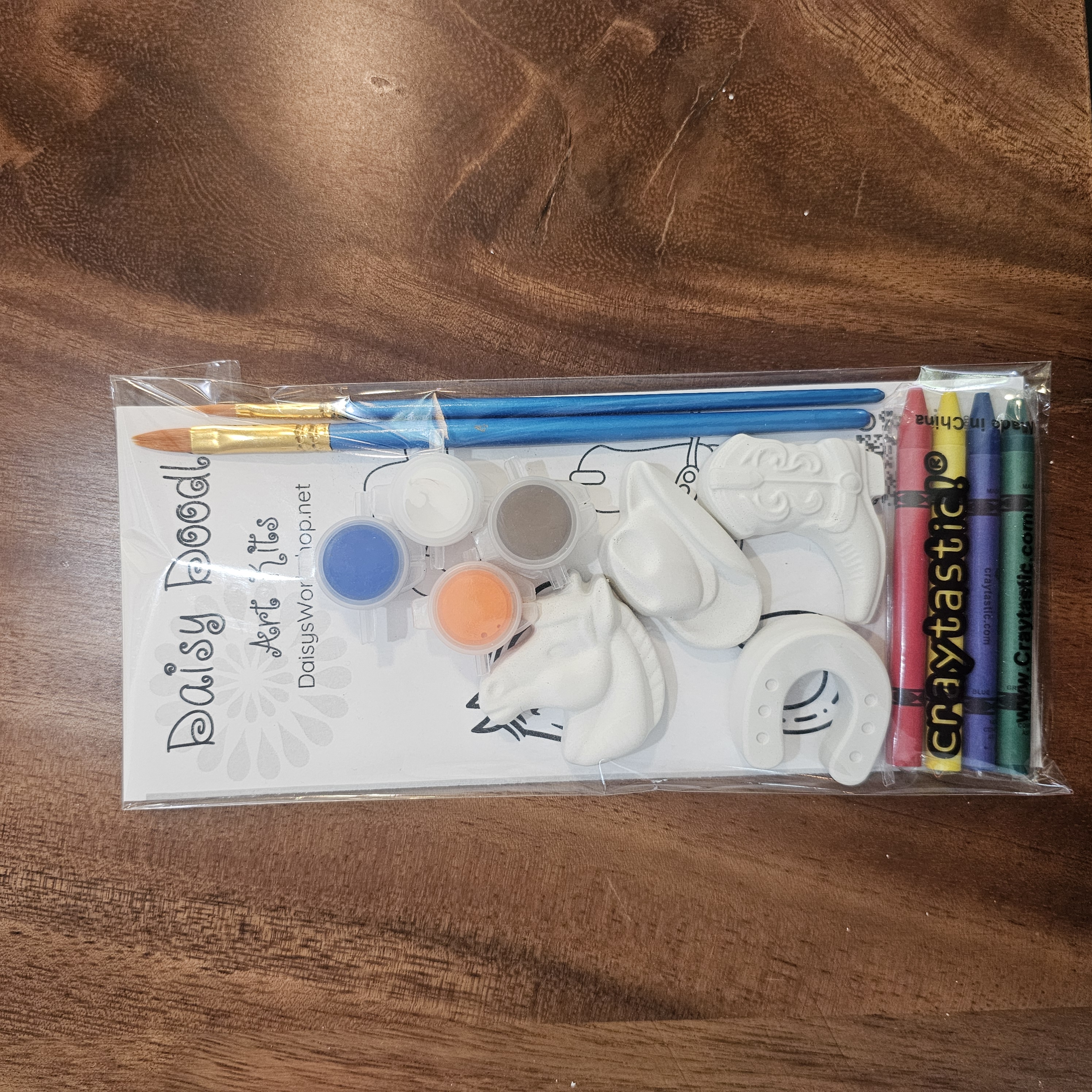 Rodeo Cowboy & Cowgirl Equestrian Horse Plaster Painting Kit | Screen-Free Activity | Birthday Party Favor | Homeschool
