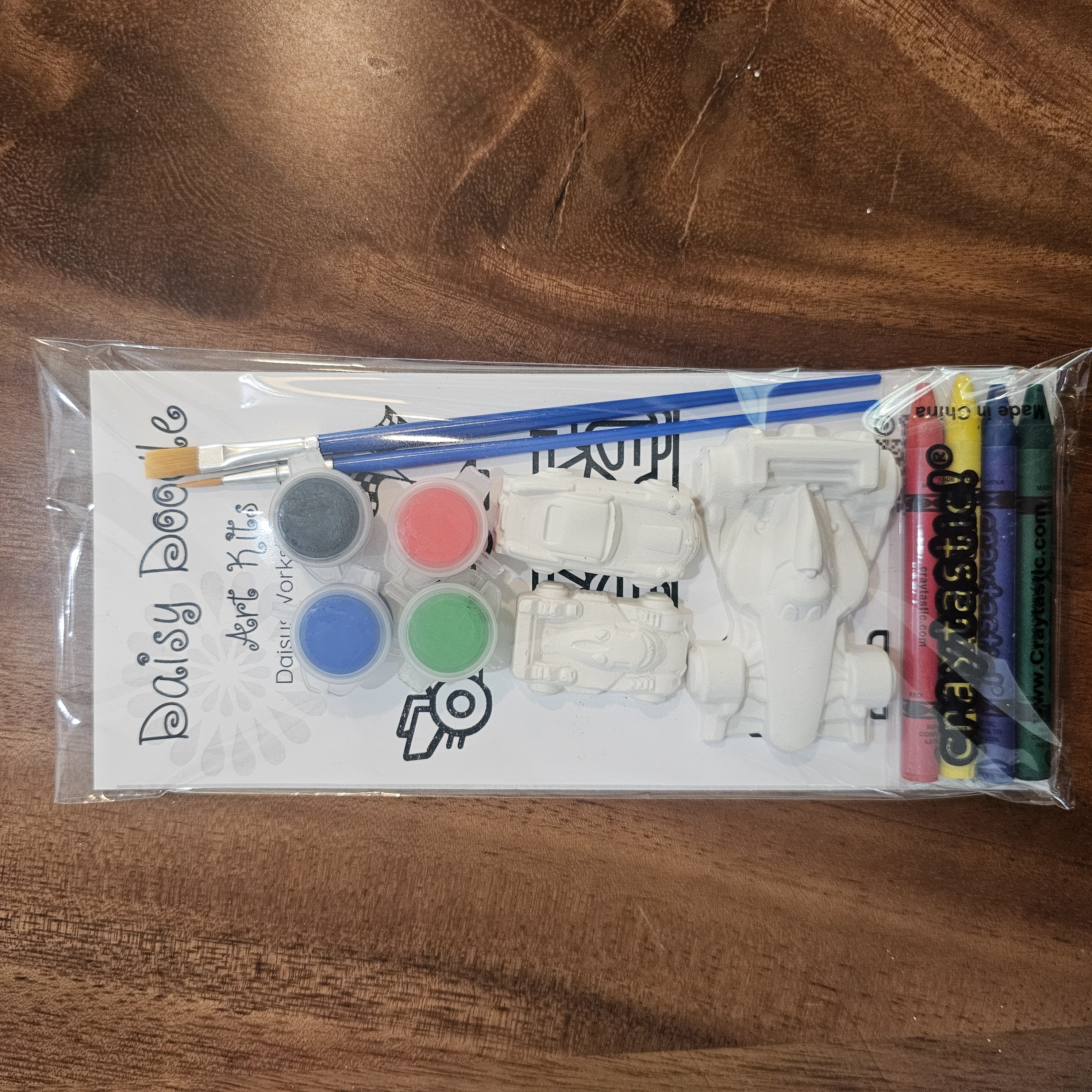 Race Car Plaster Painting Kit | Screen-Free Activity | Birthday Party Favor | Homeschool | Coloring Sheet