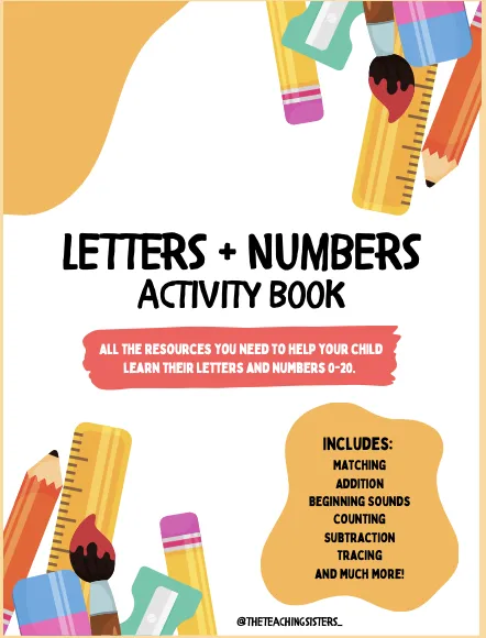 Letters and Numbers Activity Book (Physical Copy)