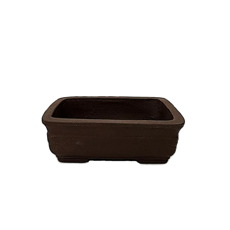 6" Unglazed Bonsai pot w/o saucer