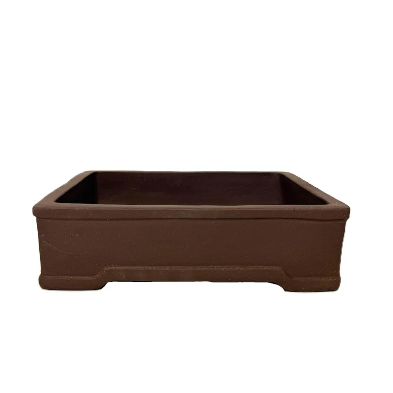 12" Unglazed Bonsai pot w/o Saucer