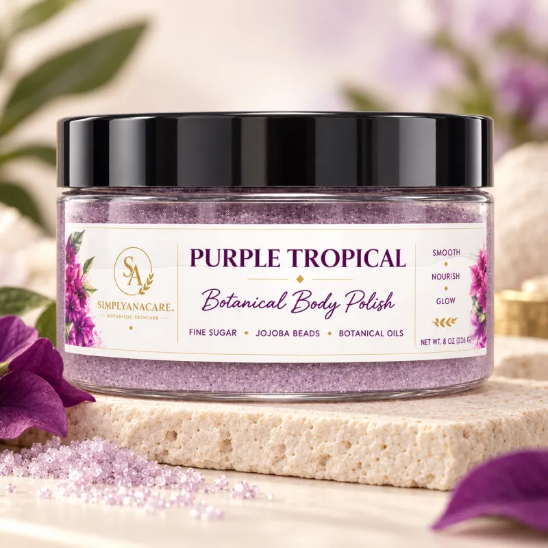 Purple Tropical Botanical Body Polish