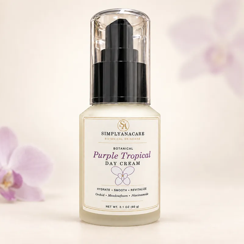 Purple Tropical Botanical Day Cream