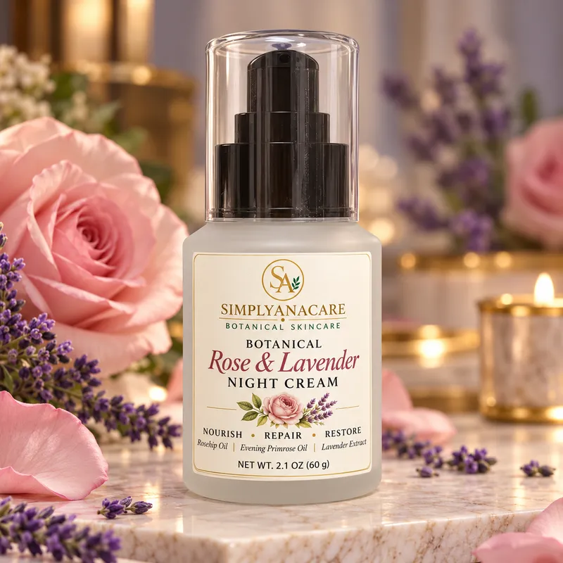 Rose & Lavender Botanical Night Cream – 60 g