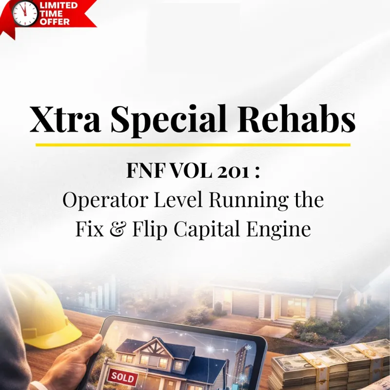 FNF VOL 201 – Operator Level Running the Fix & Flip Capital Engine