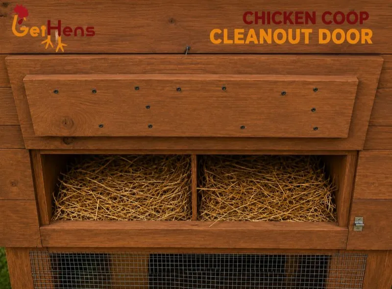 Easy-Clean Coop Access Door