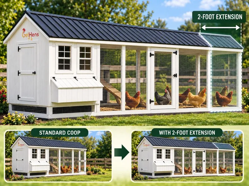 2-Foot Coop Extension Upgrade