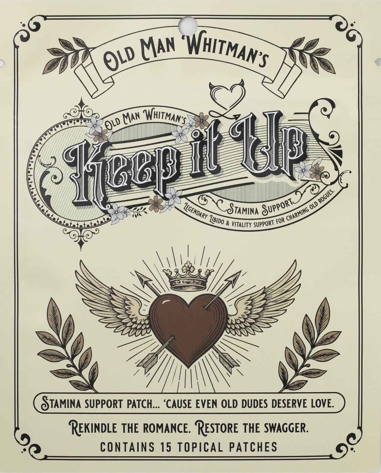 Old Man Whitman’s “Keep it Up” Potency Patches - 30 Pack