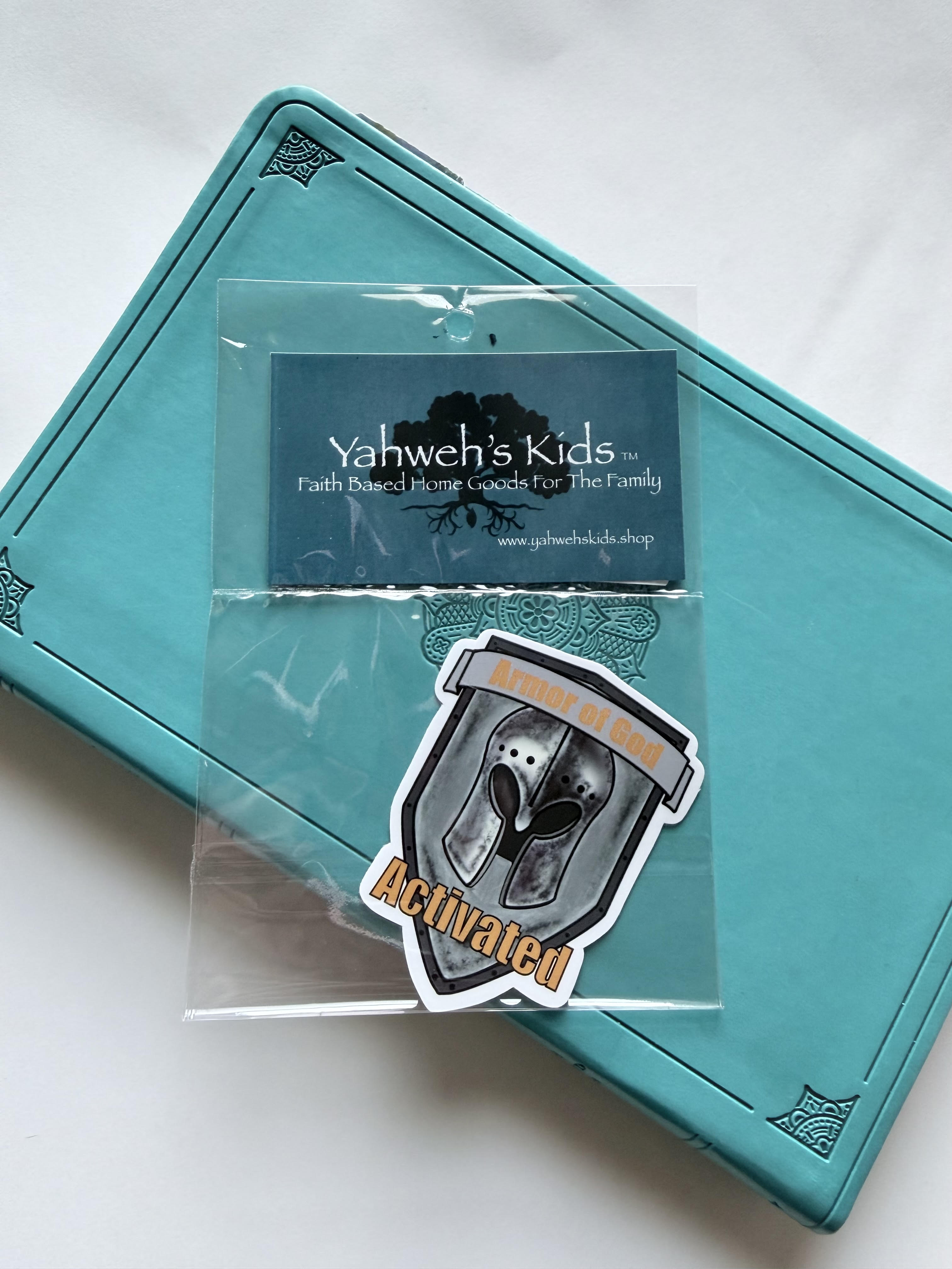 Yahweh's Kids™ "Armor of God, Activated" Vinyl sticker