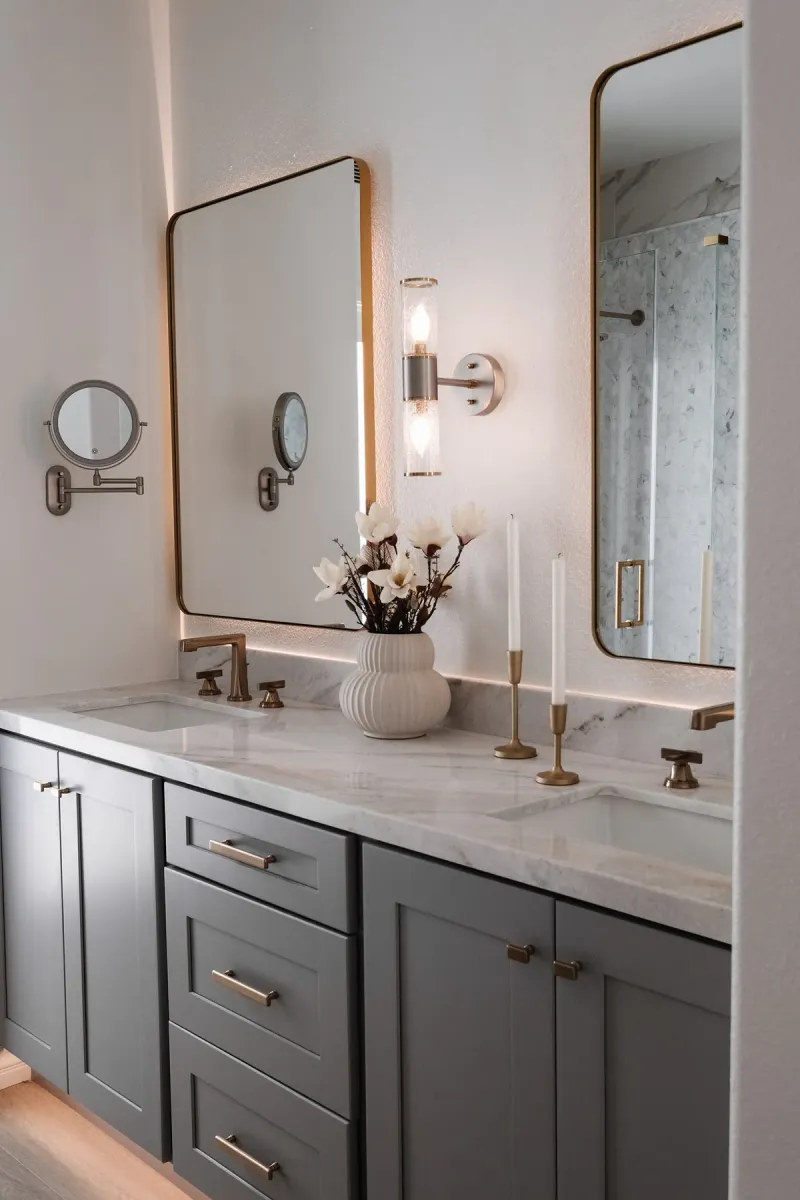 Charcoal vanity