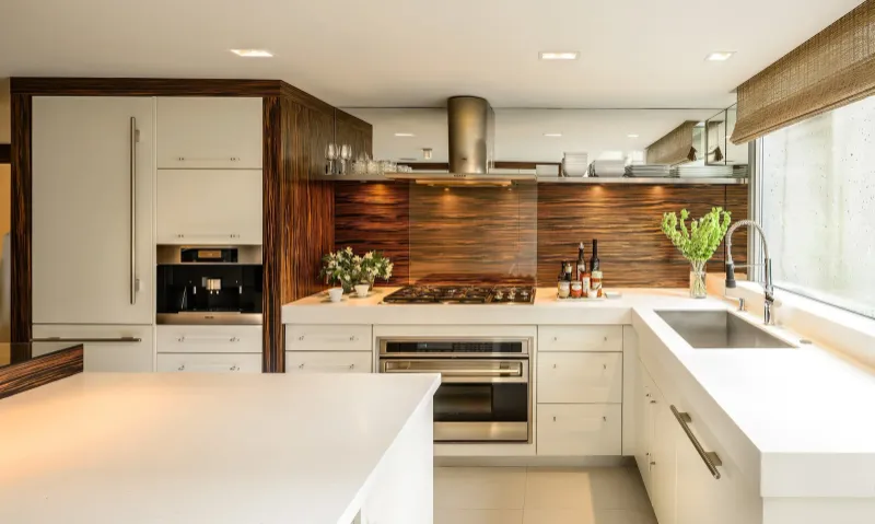 Modern white kitchen