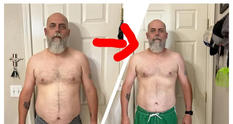 Rob, 48, before and after coaching