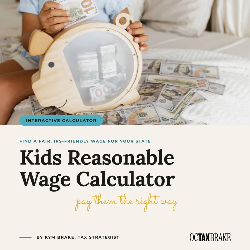 Kids Reasonable Wage State Calculator