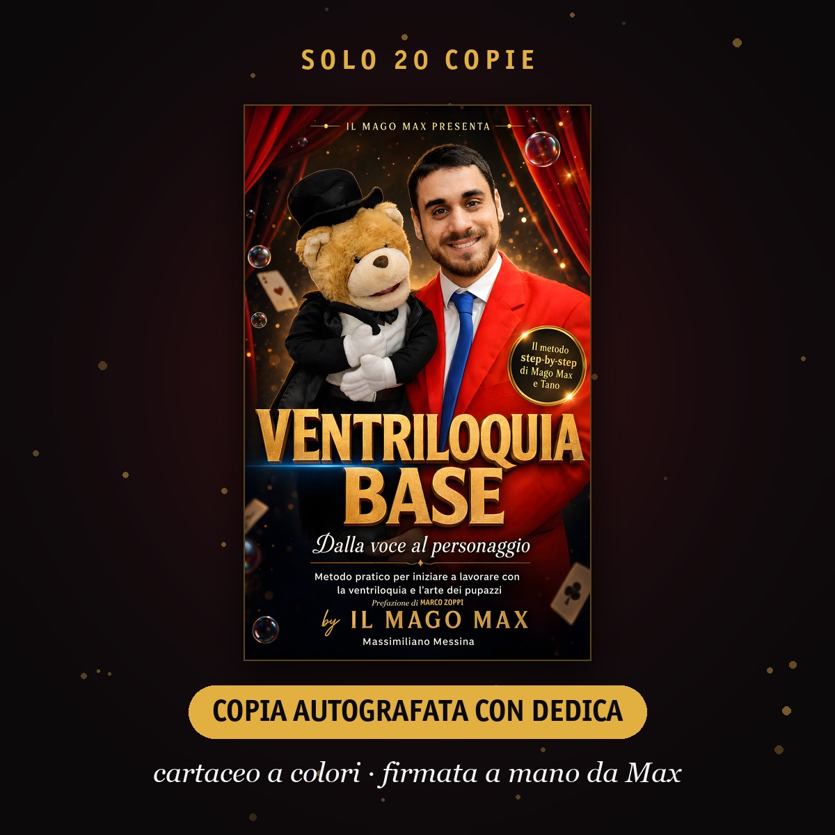 Ventriloquia Base — Copia autografata con dedica (cartaceo a colori)