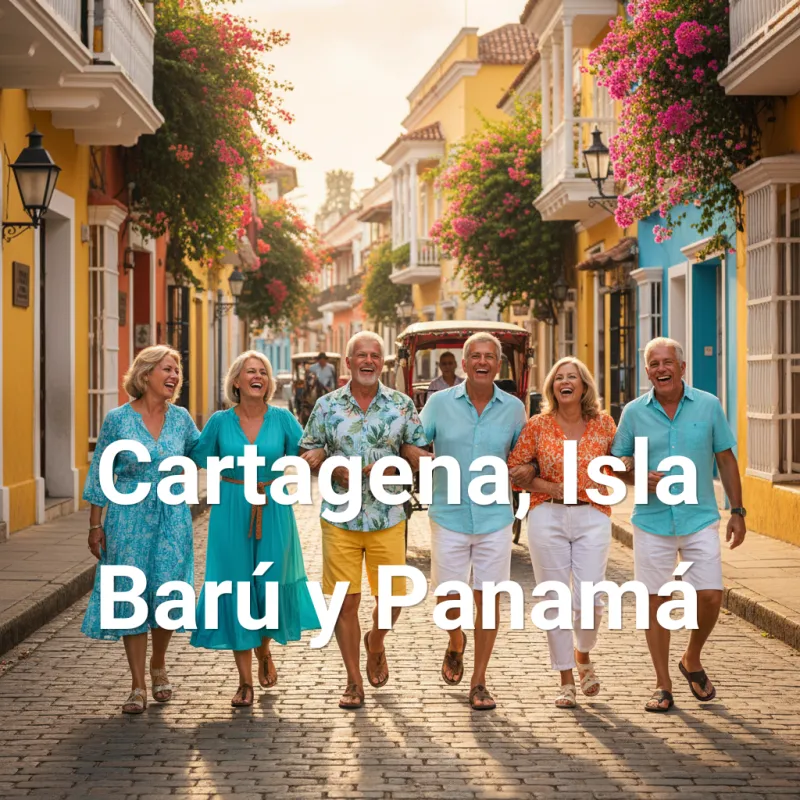 Cartagena con Isla Barú y Panamá