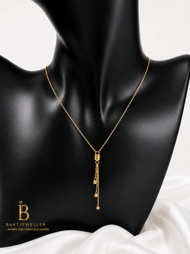 18k Gold Necklace 18” 1g 