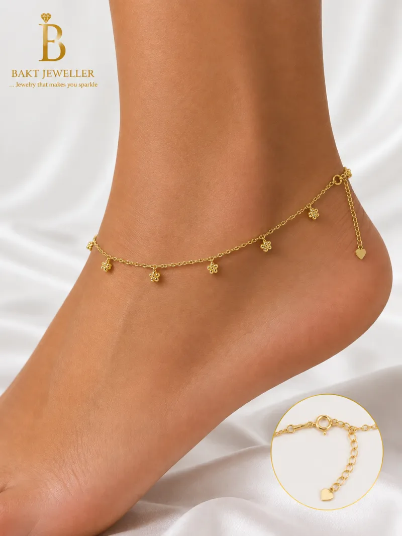 18k Gold Anklet 2.8g