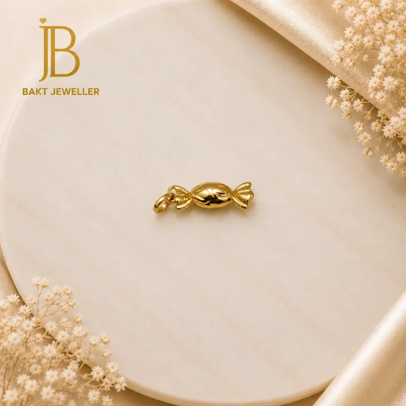 18k Gold Candy Pendant 1.5g 