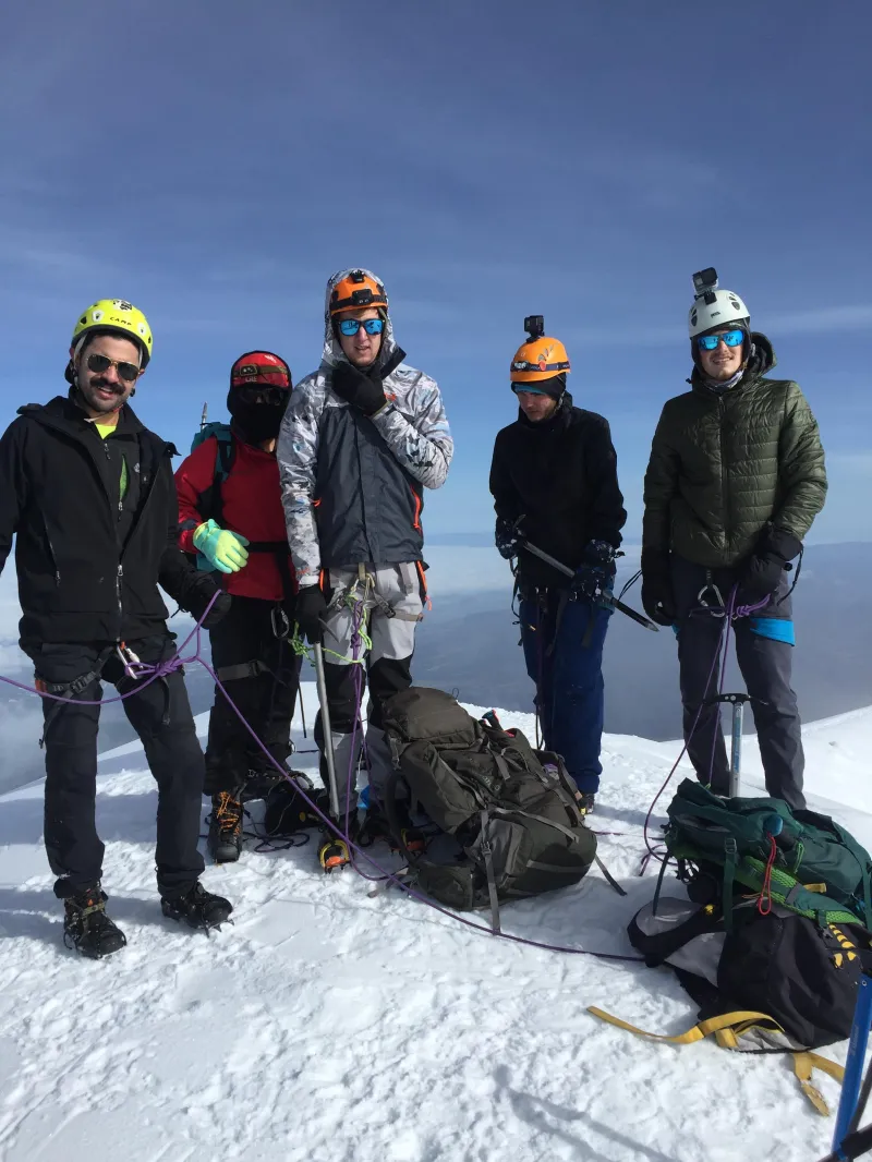 Yacana expedition team on the mountain