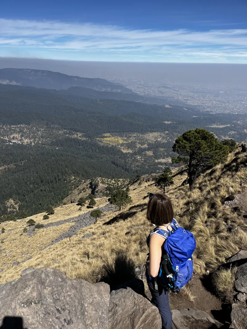Ajusco peak overlooking Mexico City