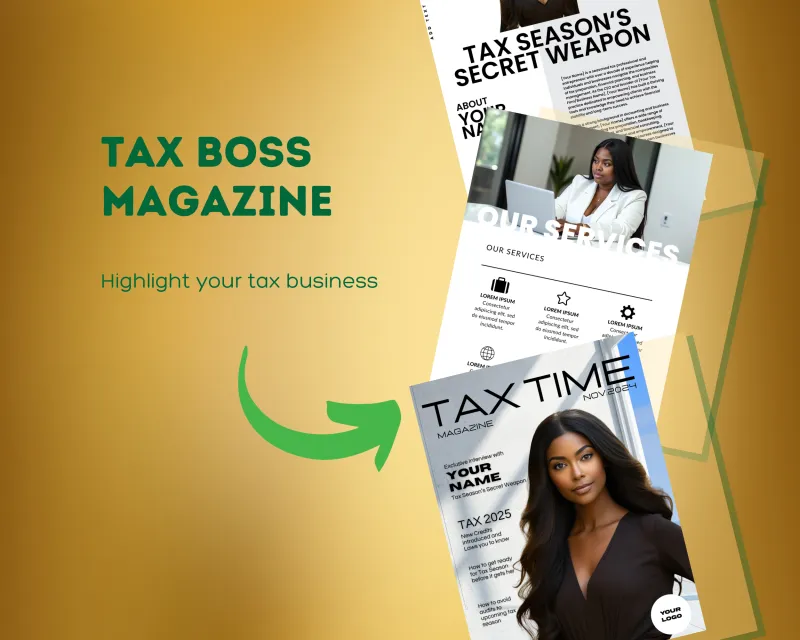 Tax Boss Magazine Template