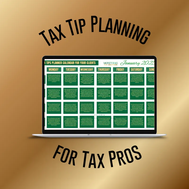 90 Day Tax Tips Planner for Tax Pros