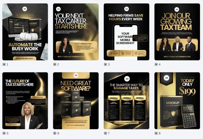 Black & Gold Software and Recruitment Content