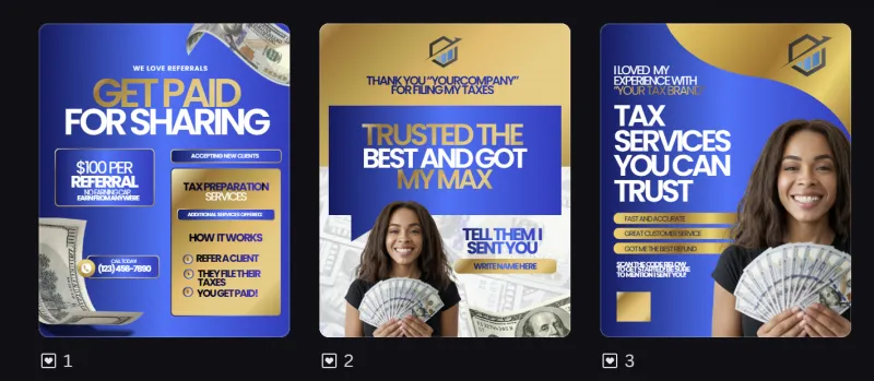 Blue and Gold Referral Content