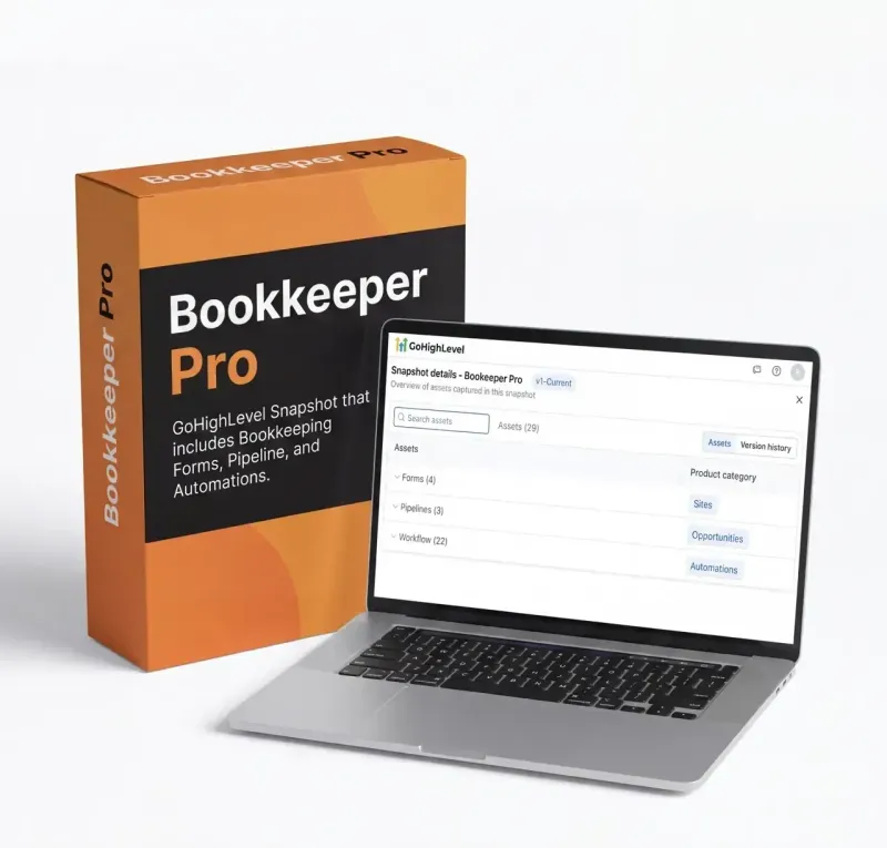 Bookkeeper Pro GHL Snapshot