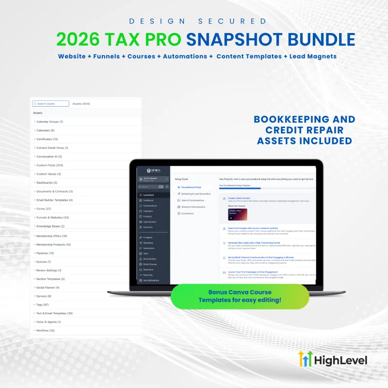 Tax Pro GHL Snapshot