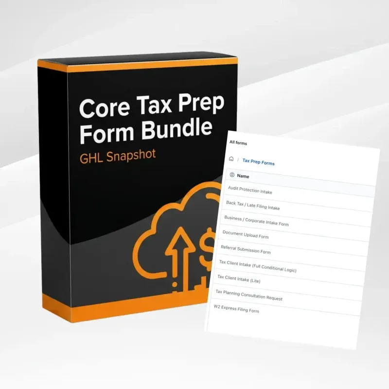 Core Tax Prep Form Bundle