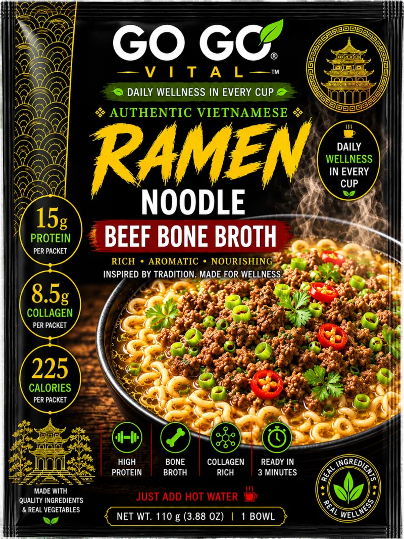 Ramen Beef Bone Broth with Vegetables Packet