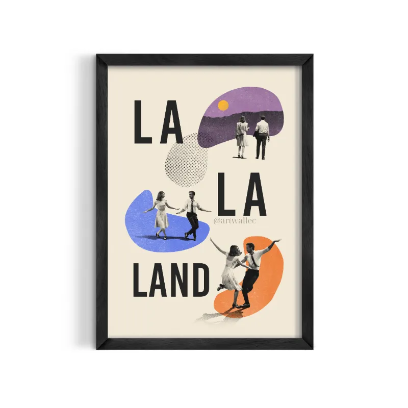 Cuadro Ilustración La La Land – Estilo Pop Vintage