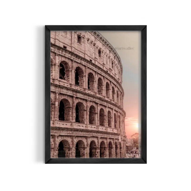Cuadro Coliseo Romano Amanecer – Estilo Paisaje Histórico