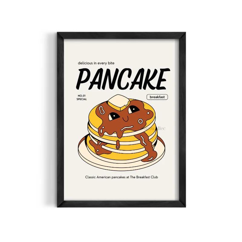Cuadro Stack of Pancakes – Estilo Cartel Retro Pop