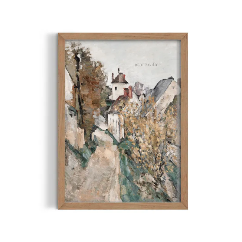 Cuadro Aldea Francesa – Estilo Óleo Vintage