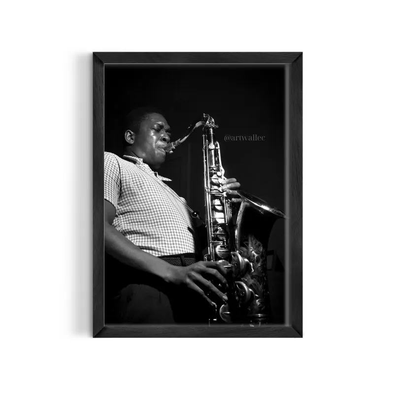 Cuadro Leyenda del Jazz – Estilo Fotografía Monocroma