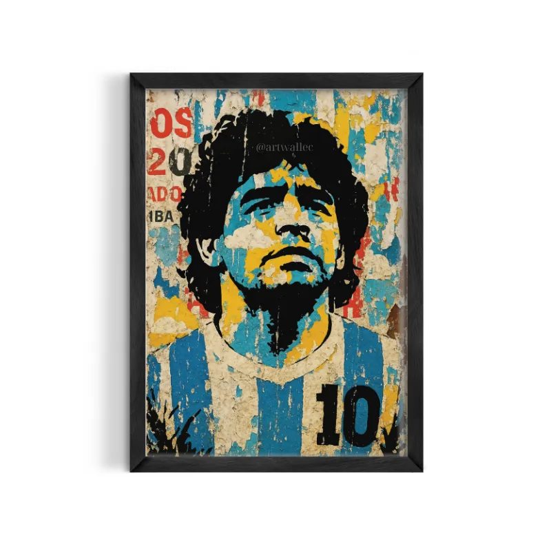 Cuadro Diego Stencil Wall – Estilo Grafiti Urbano Pop
