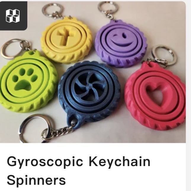 Fidget Keychain Spinners