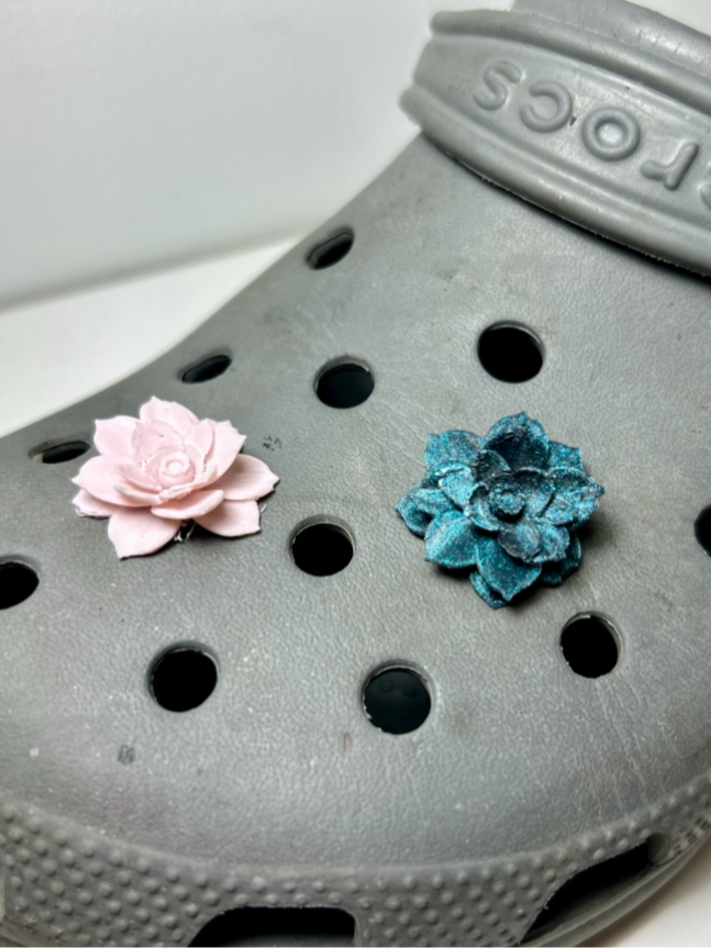 Rose Croc Charms