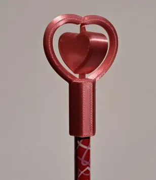 Flexi Heart Pencil Topper