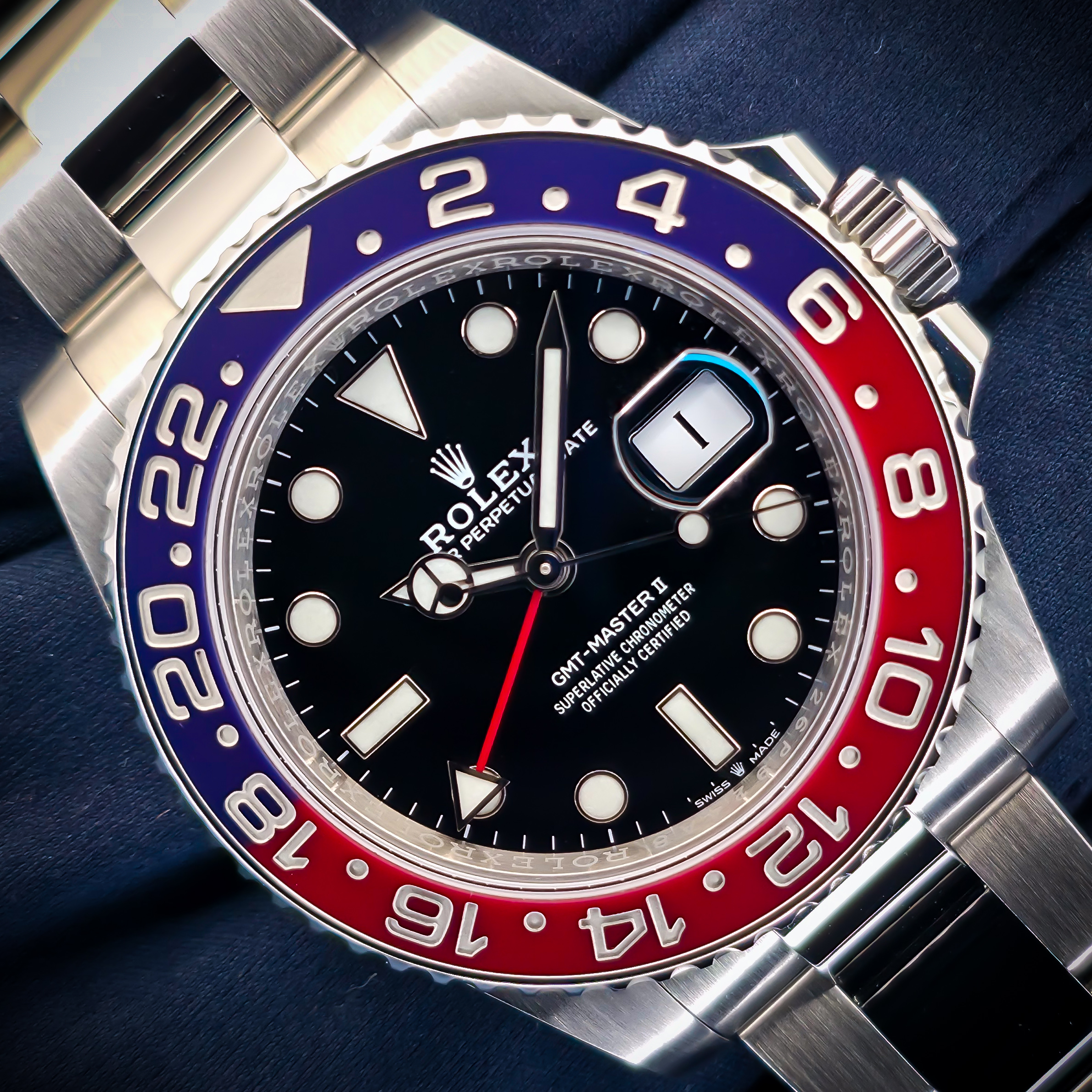 ROLEX GMT-MASTER II “PEPSI” | REF. 126710BLRO | 40MM | BLUE/RED BEZEL | 2021 | FULL SET