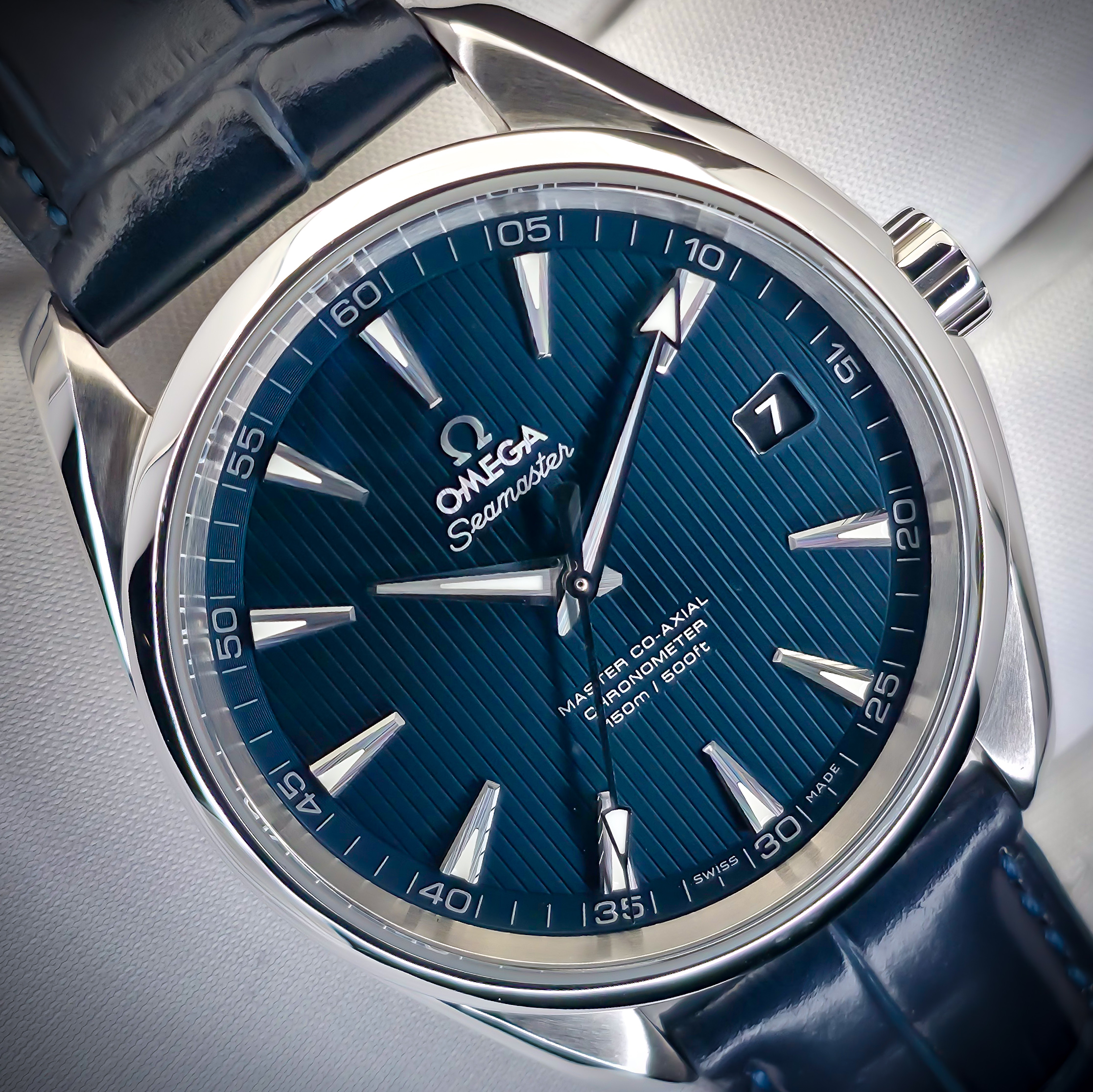 OMEGA SEAMASTER AQUA TERRA | REF. 231.13.42.21.03.001 | BLUE DIAL | BOX & CARD 