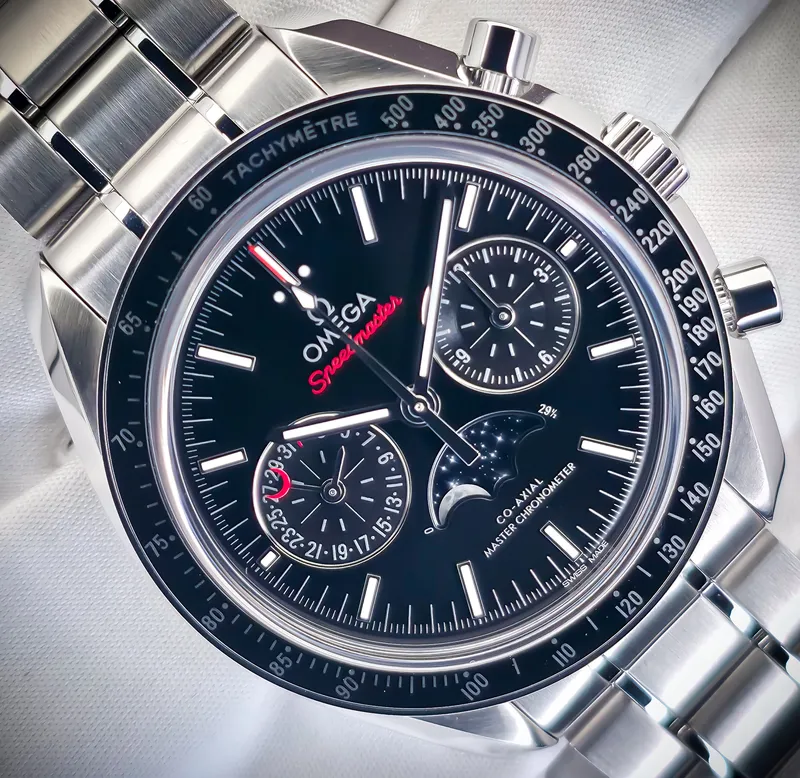 OMEGA SPEEDMASTER MOONPHASE | REF. 304.30.44.52.01.001 | BLACK DIAL | 44MM | FULL SET 