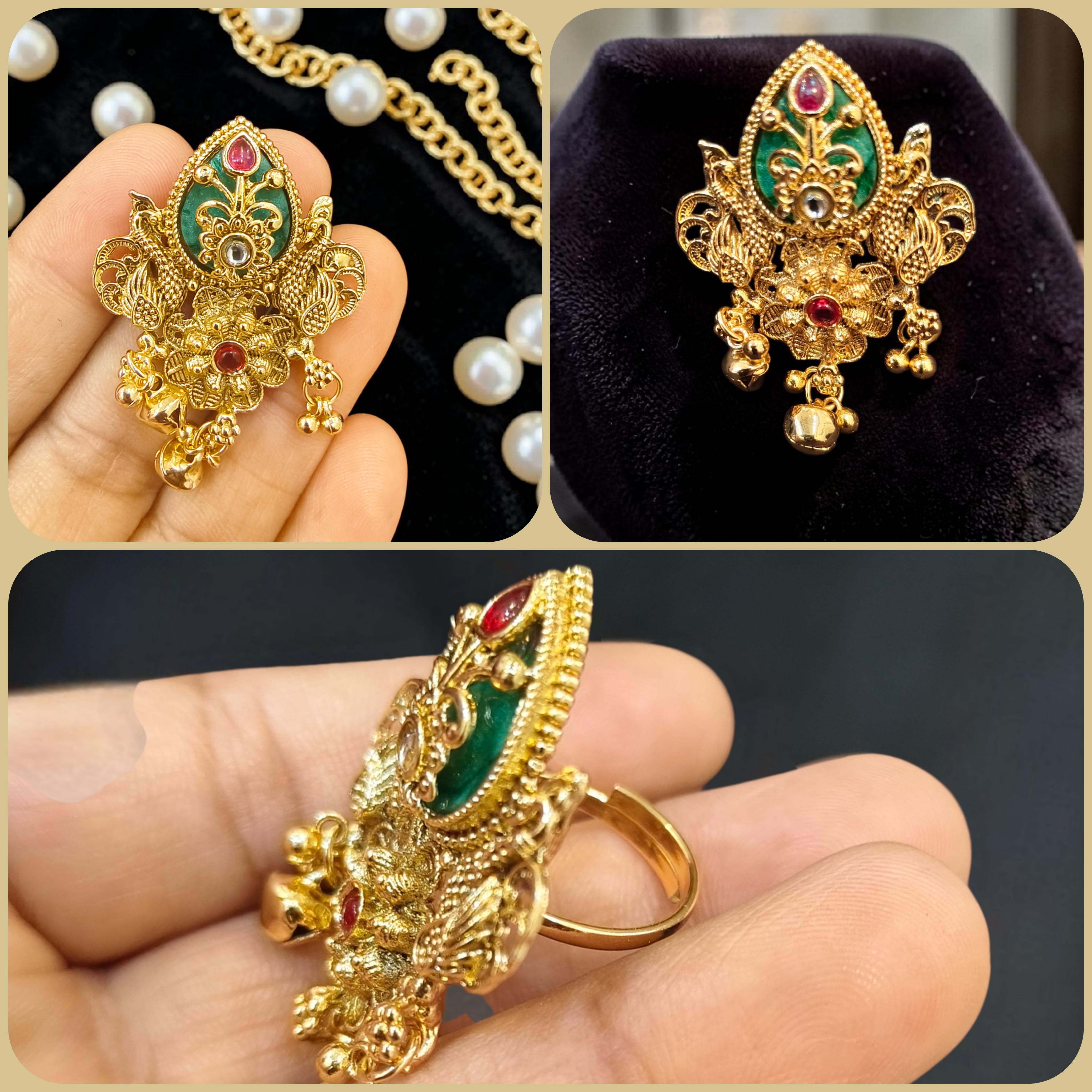 Royal Heritage Gold-Plated Finger Ring 3