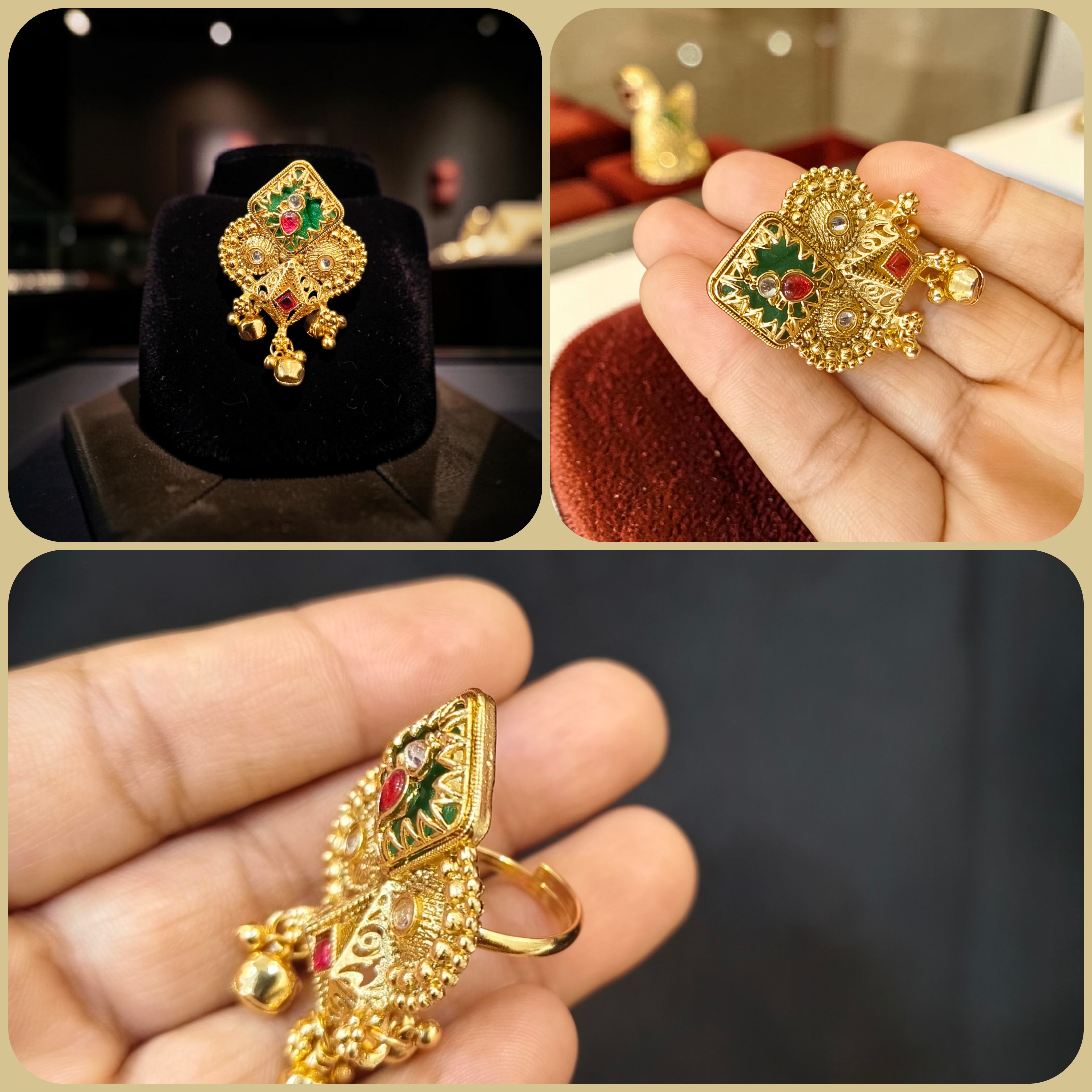 Royal Heritage Gold-Plated Finger Ring 2